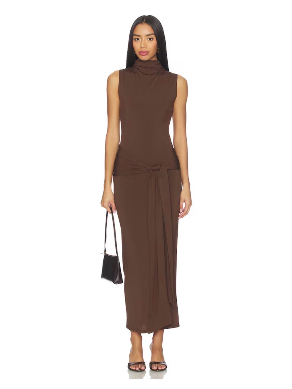 NIA Victoria Dress in Espresso - L